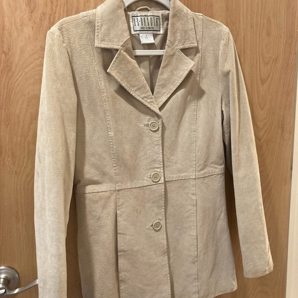 BB Dakota Tan Suede Leather Jacket